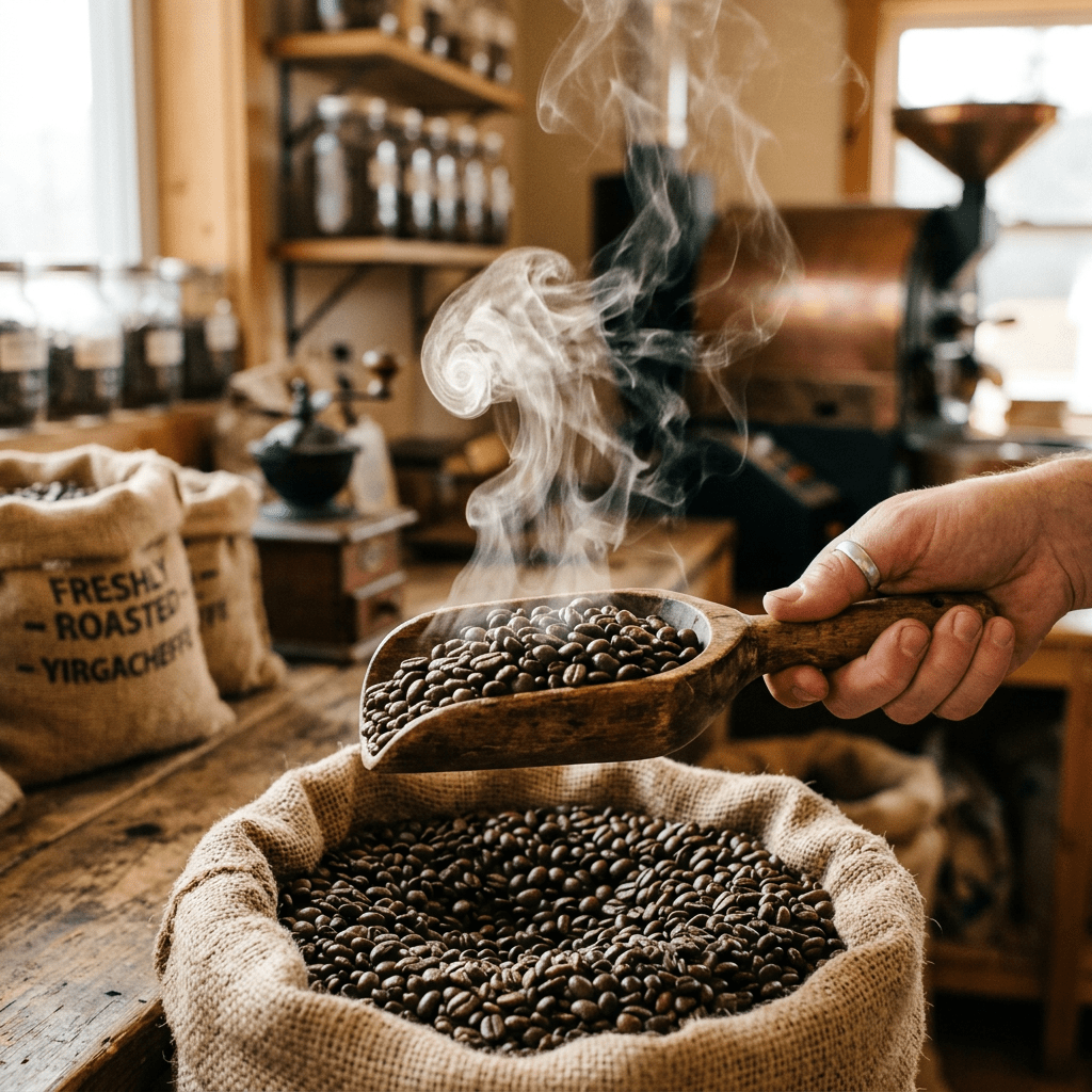 Emphasize aroma of coffee beans