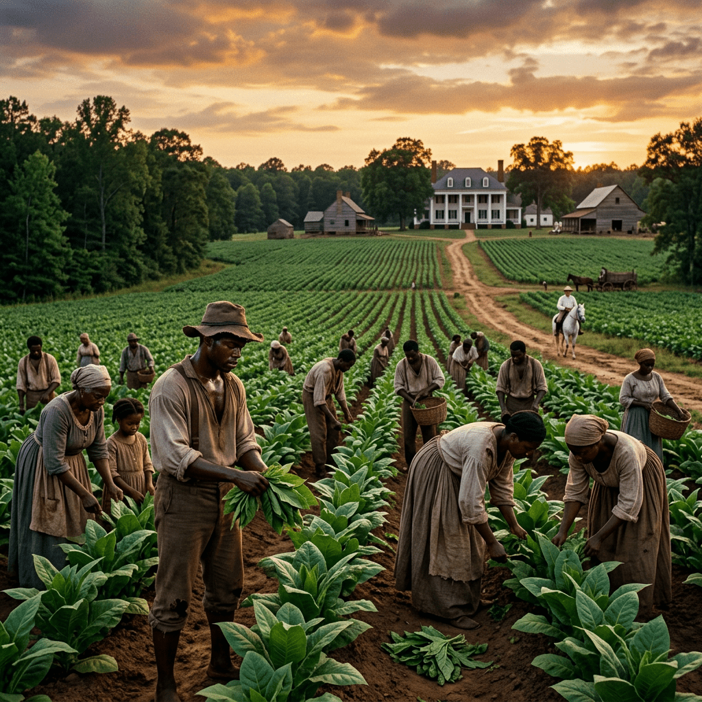 Scene inspired by ROOTS historical miniseries