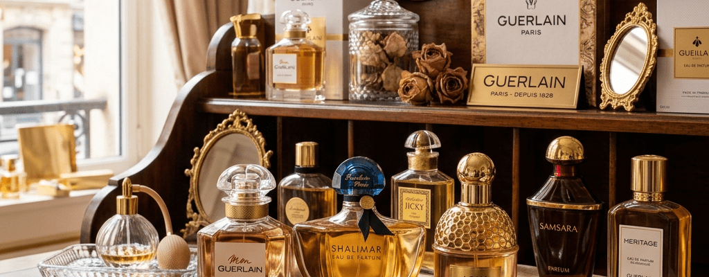 Displayed Guerlain French luxury perfume