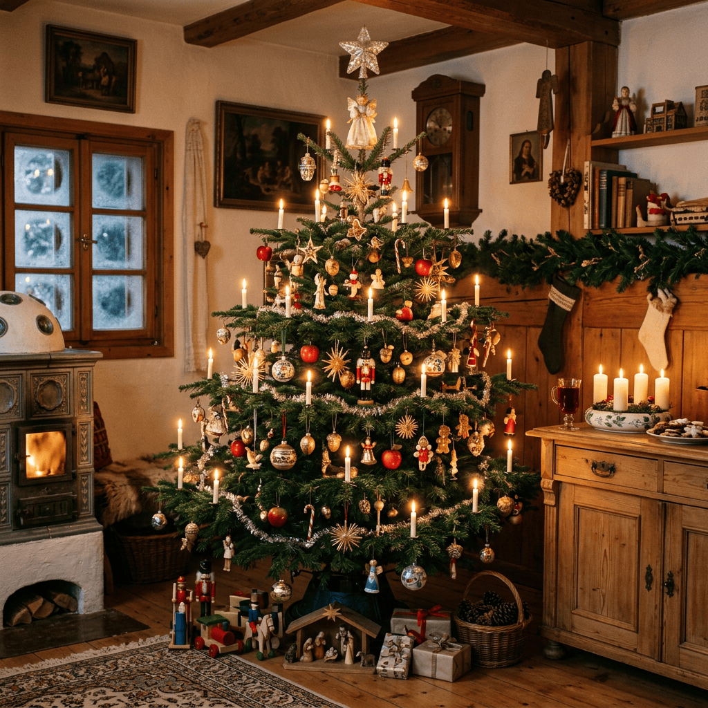 Folkloric German Christmas tree
